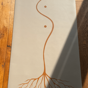 the ganges natural rubber & pu yoga mat (5mm non slip grip)